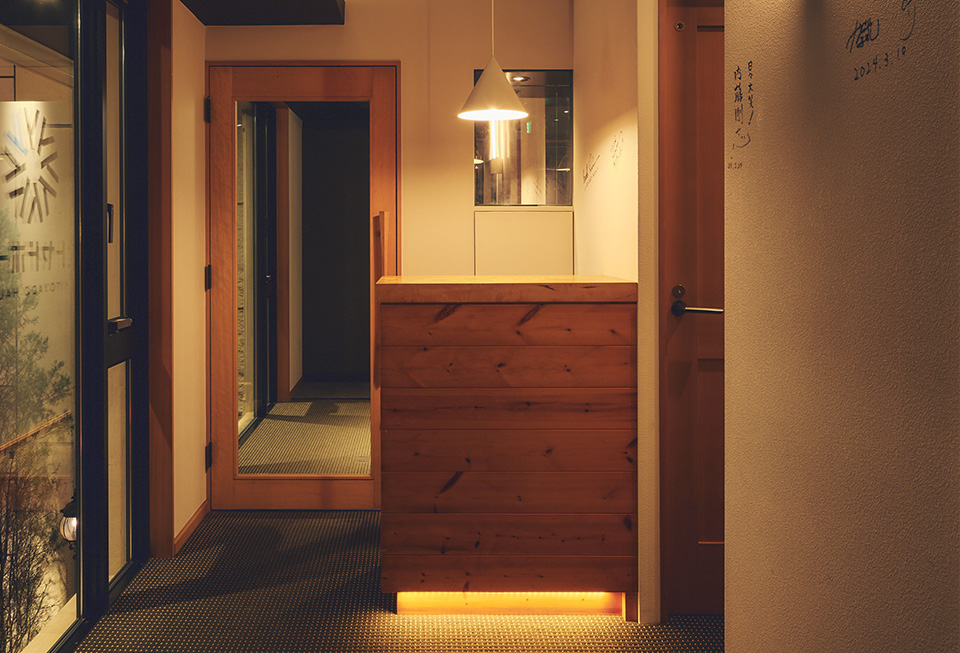 受付カウンター